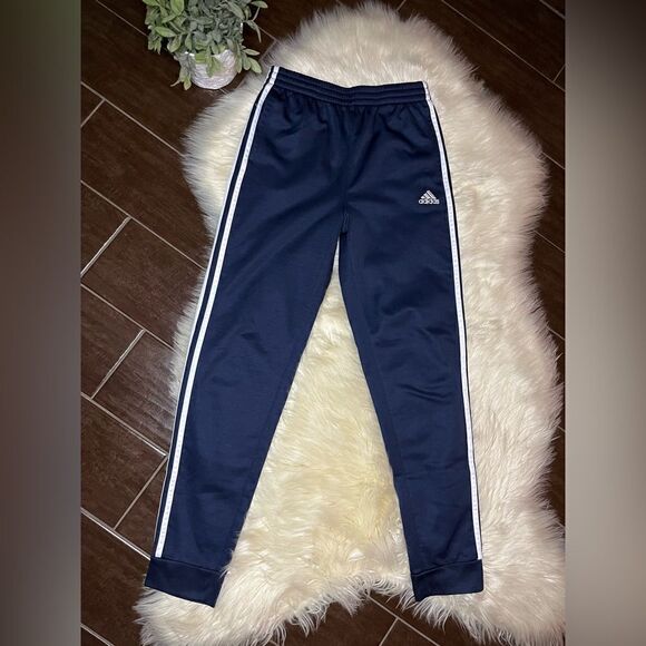 Adidas navy track pant joggers sz lg (14-16) - Picture 1 of 3